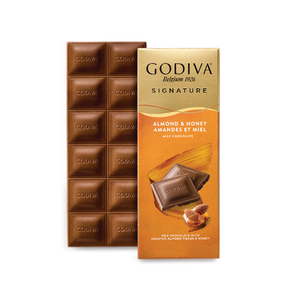 Godiva Ballı, Bademli Sütlü Tablet Çikolata, 90 gr.